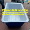 Ảnh ThuÌng nhưÌ£a dung tiÌch 500l coÌ 2 lơÌp, thuÌng dung tiÌch lơÌn, thuÌng nhưÌ£a vuông 2 lơÌp