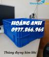 Ảnh Thùng nhựa dùng xưởng kim khí, thùng đặc b8, khay nhựa b8 kèm nắp