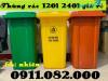 Ảnh Hạ giá thùng rác nhựa màu xanh, thùng rác 120l 240l 660l giá rẻ miền tây- lh 0911.082.000