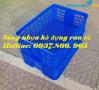Ảnh Sọt nhựa trưng bày hàng hóa, sọt nhựa rỗng dùng trang trại, sóng nhựa hở cao 15