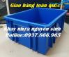 Ảnh Khay nhựa- sóng nhựa bít, hộp nhựa thùng cơ khí nguyên sinh, bán thùng nhựa