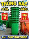 Ảnh Thùng Rác Công Nghiệp Giá Tận Xưởng- thùng rác 120L 240L giá rẻ- lh 0911082000