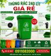 Ảnh Cung cấp thùng rác phân loại giá rẻ- thùng rác xanh, cam, vàng- lh 0911082000