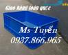 Ảnh Giá thùng nhựa xanh dương có nắp, thùng nhựa HPDE, thùng nhựa cao 20, thùng
