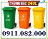 Ảnh Giá rẻ thùng rác môi trường 120L 240L- thùng rác màu xanh, cam- lh 0911.082.000