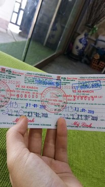 Ảnh 2 vé xe về đà lạt ngày 31 tháng 1 năm 2019