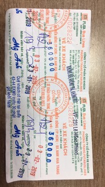 Ảnh Nhượng lại vé xe Sài Gòn - Nha Trang tối 29 tết (03/02/2019)