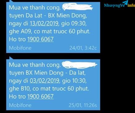 Ảnh Nhượng lại vé Phương Trang - Khứ Hồi