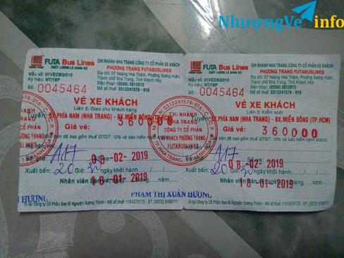 Ảnh Vé xe Nha Trang-Sài Gòn