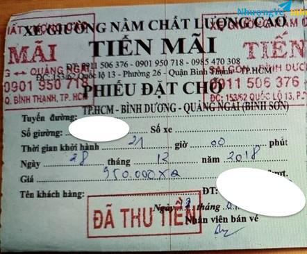 Ảnh NHƯỢNG VÉ XE SG - QUẢNG NGÃI 28 TẾT