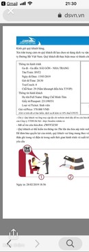 Ảnh Do mình thay đổi kế hoạch Đi nha trang ngày 15/3/2019 từ Hồ Chí Minh nên mình cần pass lại ve tàu