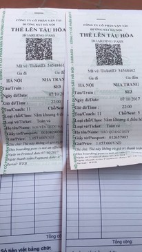 Ảnh Mua cuống vé máy bay , boarding pass , vé tàu xe thanh toan