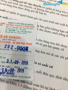 Ảnh Pass vé xe về Nha Trang dịp 2/9