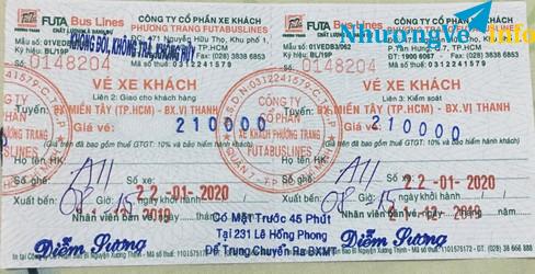 Ảnh Pass vé xe Tết về Hậu Giang