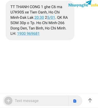 Ảnh Nhượng vé xe sg-bmt mùng 1 tết