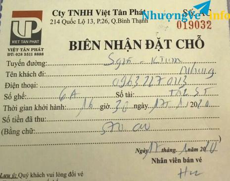 Ảnh Nhượng lại vé xe Tết