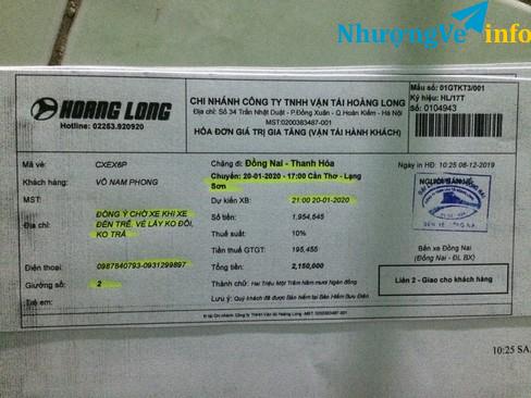 Ảnh Bán vé xe về têt