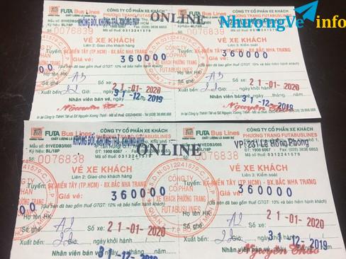 Ảnh Nhượng lại 2 vé xe tết xe Phương Trang 27 tết Sài Gòn - Nha Trang