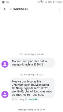 Ảnh Vé xe phương trang