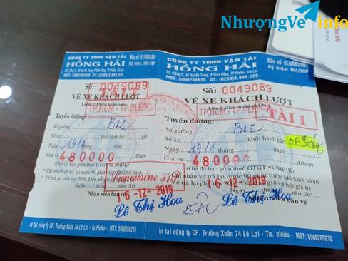 Ảnh nhượng vé tết sài gòn về gia lai