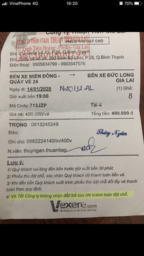 Ảnh Pass vé xe tết  TPHCM về Gia Lai