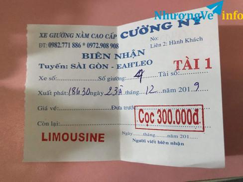 Ảnh Mình cần pass lại vé xe từ SG về Đắk Lắk 23 âm
