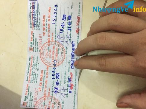 Ảnh Vé xe phương trang về sóc trăng