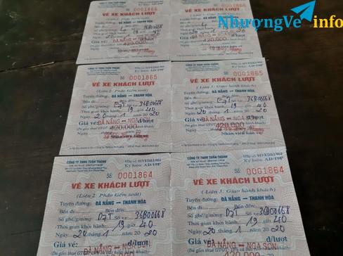 Ảnh Nhượng lại 3 cặp vé xe ô tô đi từ đà nẵng - thanh hóa