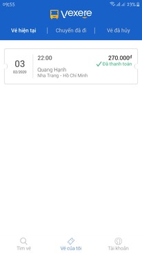 Ảnh vé xe Nha Trang Sài Gòn