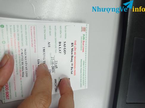 Ảnh Vé xe giường nằm 1 chiều Sài Gòn-Đà Lạt