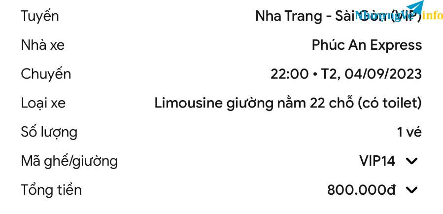Ảnh Pass vé NT-SG 4/9/2023