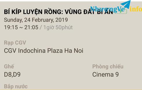 Ảnh E muốn nhượng lại vé cgv