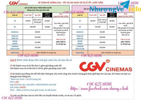 Ảnh Book vé CGV rẻ toàn quốc