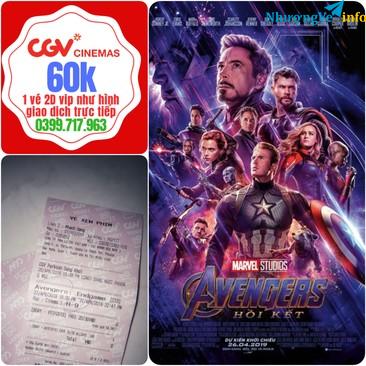 Ảnh Vé xem phim 2d AVENGERS: ENDGAME tại cgv PARKSON ĐỒNG KHỞI Q1