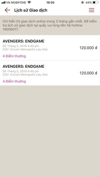 Ảnh Pass vé End Game giá cực rẻ 160k/cặp