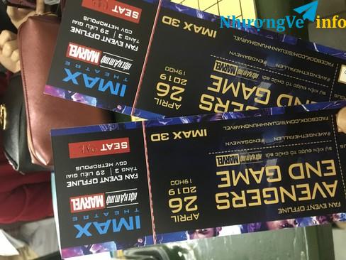 Ảnh Nhượng lại Cặp vé fan event offline Avengers: Endgame