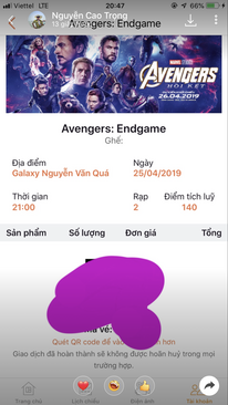 Ảnh Avenger 25/4 21h