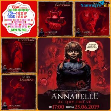 Ảnh HỖ TRỢ BOOK VÉ CGV SUẤT CHIẾU SỚM ANNABELLE 3: ÁC QUỶ TRỞ VỀ