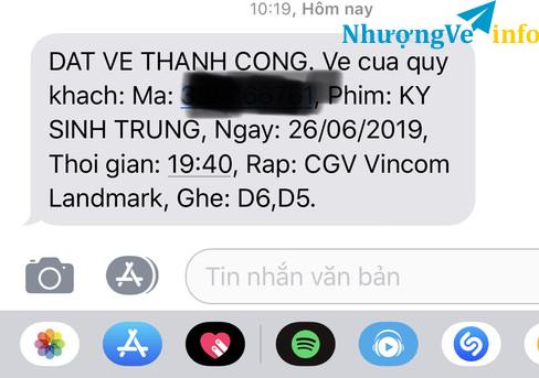 Ảnh Nhượng vé cgv phim ký sinh trùng 19h40/26.06