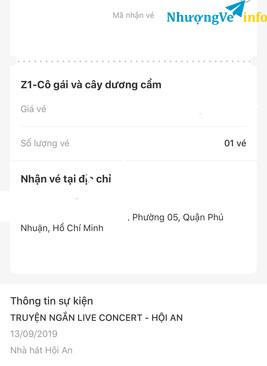 Ảnh CẦN BÁN LẠI CONCERT HÀ ANH TUẤN - HỘI AN - NGÀY 13/09 - CÔ GÁI VÀ CÂY DƯƠNG CẦM - ZONE 1