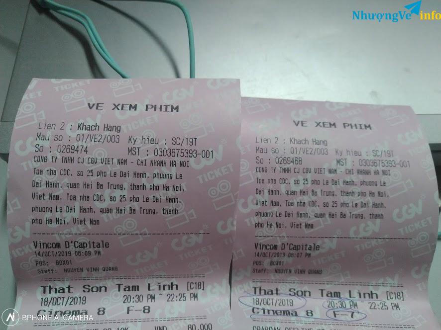 Ảnh 2 vé ghế VIP cgv Nguyễn Chí Thanh tối thứ 6: Thất Sơn Tâm Linh