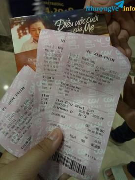 Ảnh Bán lại 2 vé xem phim cgv
