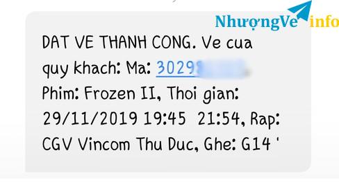 Ảnh 1 vé 60.000 Frozen II 19h45 VinCom Thủ Đức (giá gốc 120.000)