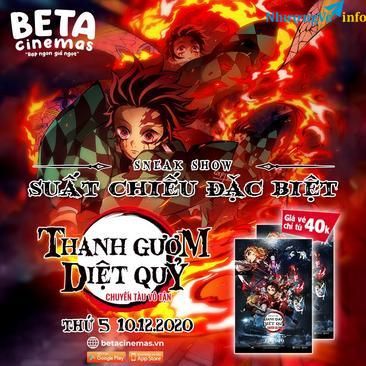Ảnh Pass vé xem phim Thanh Gươm Diệt Quỷ