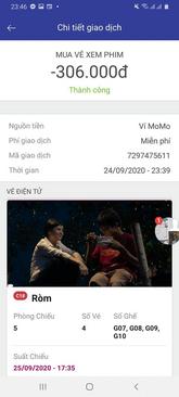 Ảnh Cần nhượng lại 4 vé xem phim
