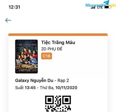 Ảnh E muốn pass 2 vé Tiệc Trăng máu ca 1:45 hn tại galaxy Nguyễn Du