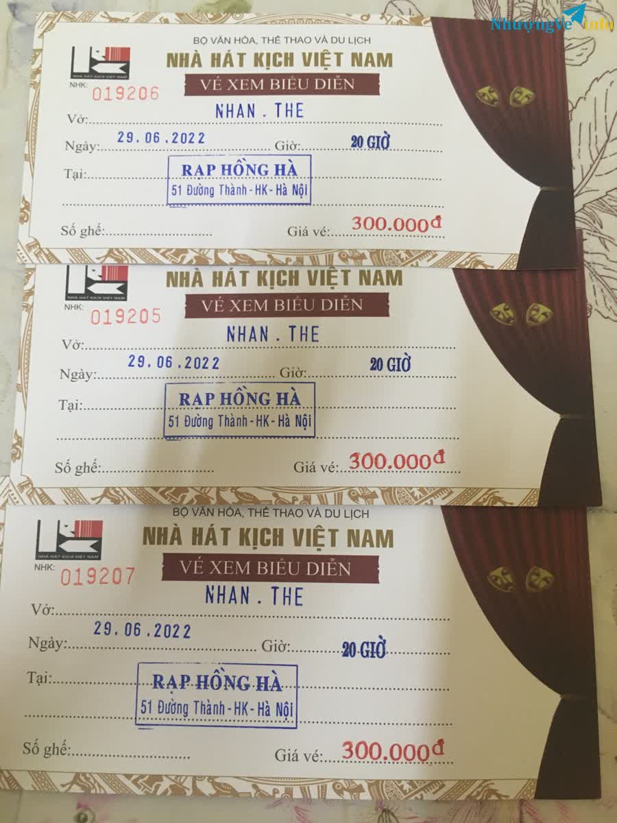 Ảnh Vé xem kịch