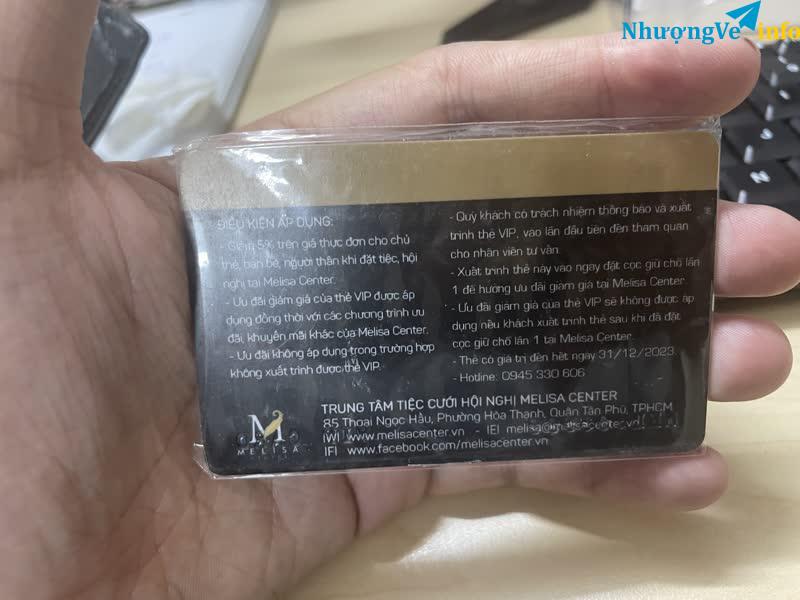 Ảnh Thẻ VIP CARD nhà hàng Melisa