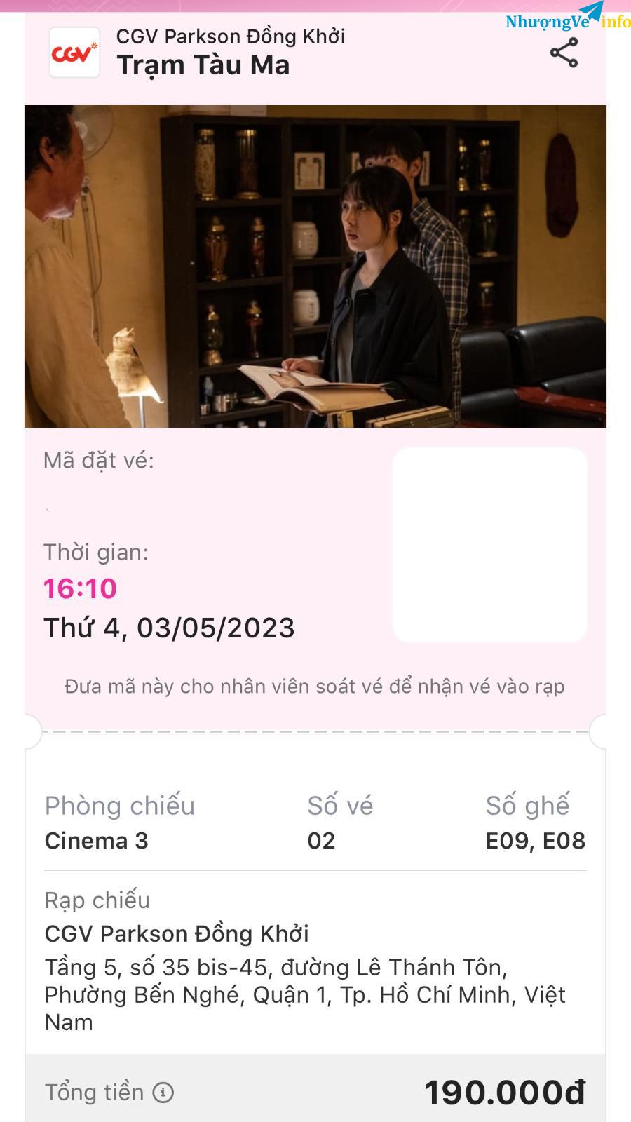 Ảnh 2 vé phim phim trạm tàu ma 190k