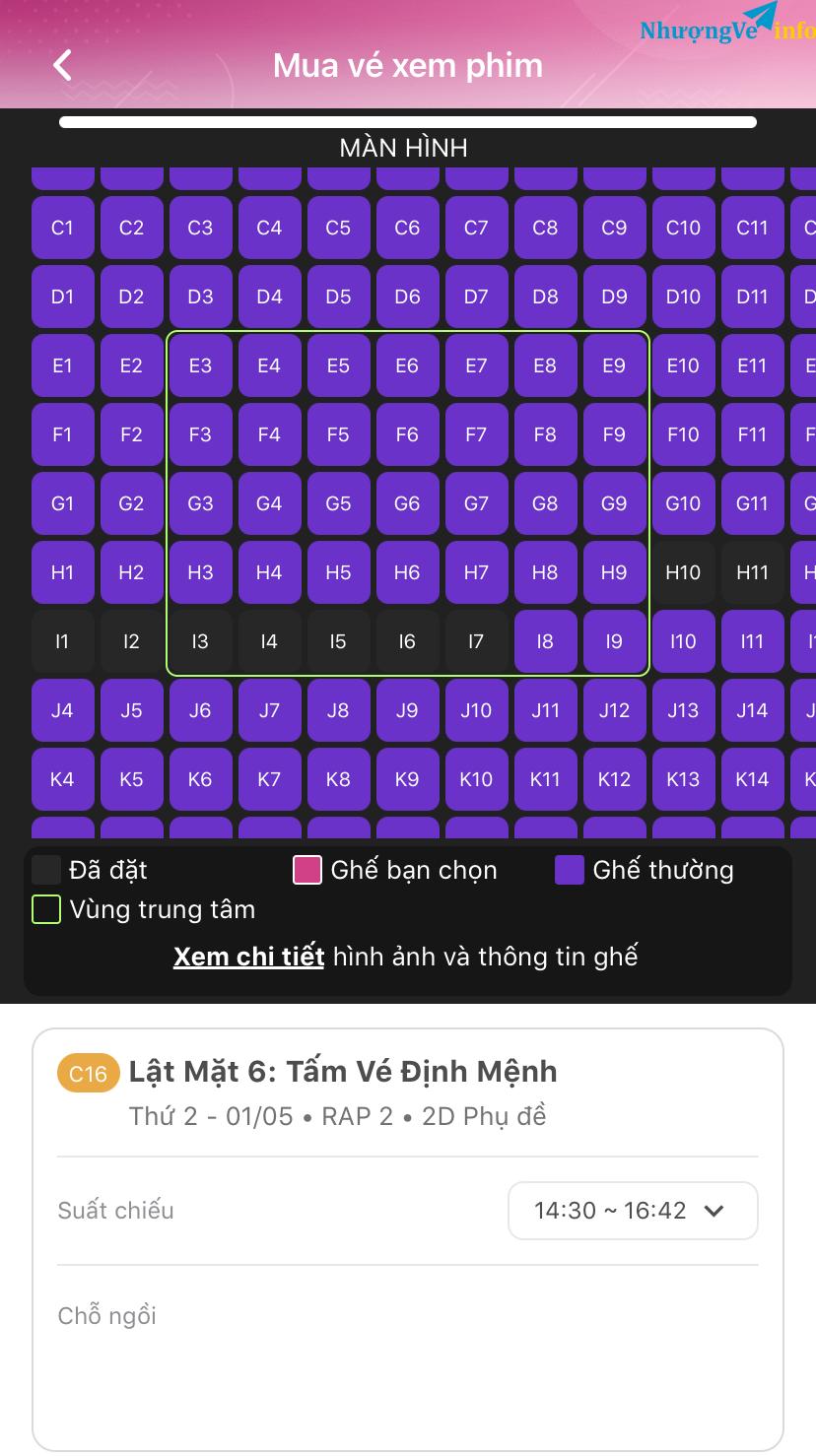 Ảnh Nhường vé xem phim lật mặt 6 galaxy tân bình